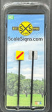 HO Scale ScaleSigns.com 2074c Yellow & Red Track Work Ahead Sign (2) pcs