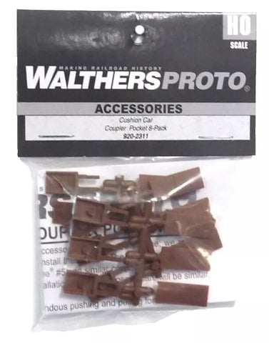 HO Scale Walthers Proto 920-2311 Cushion Car Coupler Pocket Kit (4) Cars