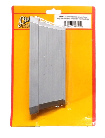 HO Scale Chooch 8433 Double-Track Concrete Pointed Bridge Pier