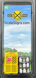 HO Scale ScaleSigns.com 1505 Flammable Keep Fire Away Cage w/Tanks-Bottles