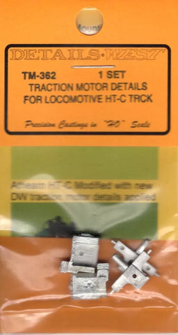 HO Scale Details West TM-362 Traction Motor Details For Locomotive HT-C Truck