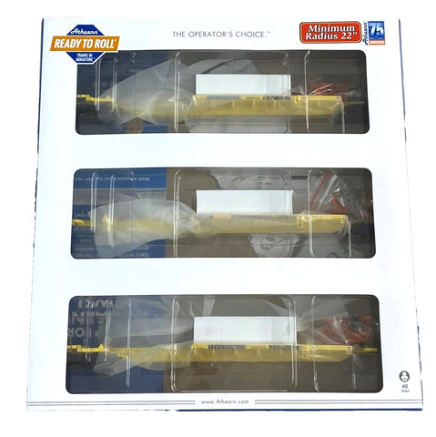 HO Scale Athearn 64011 TTX 360823 57' All Purpose 3 unit Spine Car
