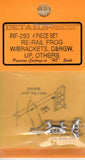 HO Scale Details West RF-293 Re-Rail Frog w/Brackets, D&RGW, UP, Others
