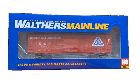 HO Scale Walthers 910-1877 Bangor & Aroostook BAR #5647 50' ACF Boxcar