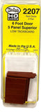 HO Scale Kadee 2207 6' Superior 5 Panel Boxcar Red Oxide Doors Low Tack Board