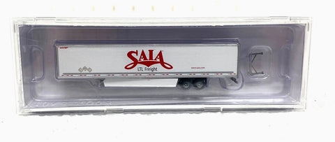 N Scale Trainworx 45392-01 Saia Hyundai 53' Dry Van Semi Trailer with Skirts