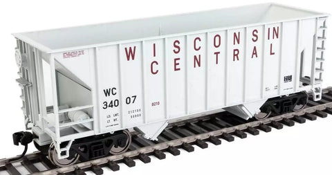 Walthers MainLine 910-56632 Wisconsin Central WC 34007 34' 100-Ton 2-Bay Hopper