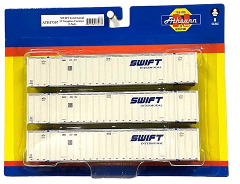 N Scale Athearn 17307 Swift 53' Stoughton Containers Set #2 3-Pack