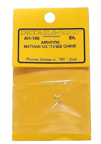 HO Scale Details West AH-186 Brass M3 Nathan Air Horns