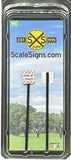 HO Scale ScaleSigns.com 2035cv2 Railroad End of Track Sign (2) pcs