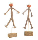 O Scale JTT Miniature Tree 95723 Pumpkin Scarecrows and Hay Bales