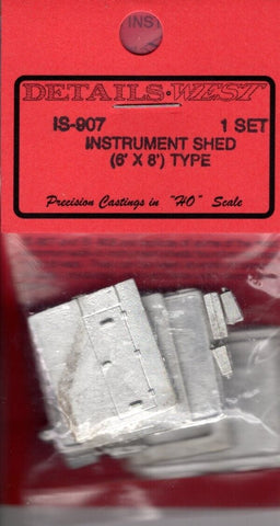 HO Scale Details West IS-907 Instrument Shed (6'x8') Type 1 Set