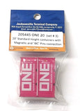 N Scale Jacksonville Terminal 205445 ONE (FBIU) Pink 20' Corrugated Container #3