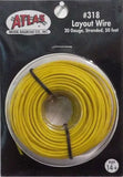 All Scale Atlas 318 Yellow Layout Wire 50'