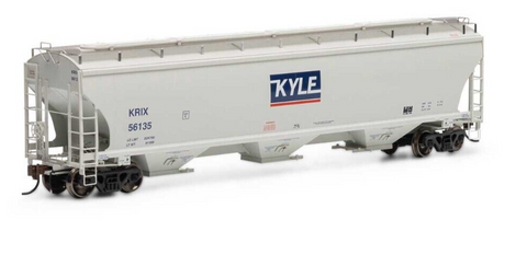 HO Scale Athearn G97159 Kyle KRIX 56043 Trinity 3-Bay Covered Hoppe