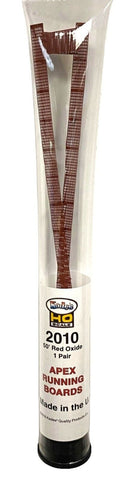 HO Scale Kadee #2010 50' Apex Boxcar Running Board Red Oxide (2 pcs)