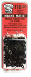 HO Kadee #118-25 SF Shelf Whisker Metal Couplers Medium 9/32" Centerset (25)pr