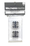 HO Scale Walthers Proto 920-2005 Diamond Arch Bar Trucks w/33" Metal Wheels