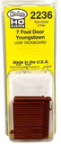 HO Scale Kadee 2236 7' Youngstown Boxcar Doors Low Tack Board Red Oxide (2) pr