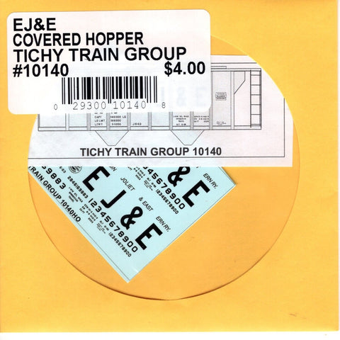 HO Scale Tichy Train 10140 EJ&E Elgin, Joliet & Eastern Covered Hopper Decal Set