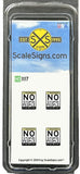 HO Scale ScaleSigns.com 1117 No Stupid People (4) pcs