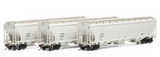 HO Scale Athearn G97166 General American Marks GCCX Trinity 3-Bay Covered Hopper Set #2