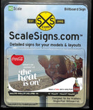 HO Scale ScaleSigns.com 161801 Coca-Cola Sign for Walther Billboard Kit