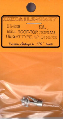 HO Scale Details West BE-345 Bell Roof-Top, Normal Height Type, NP, Others