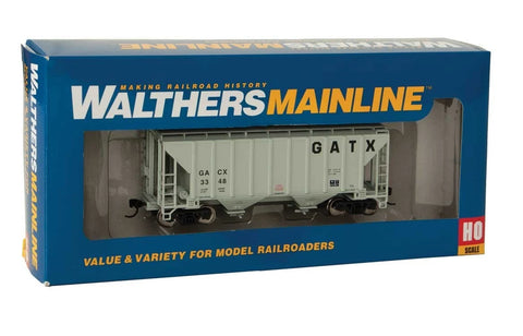 HO Scale Walthers MainLine 910-7965 GATX #3348 37' Trinity 2-Bay Covered Hopper