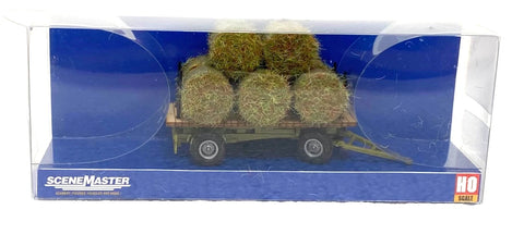 HO Scale Walthers SceneMaster 949-4192 Hay Trailer with Load