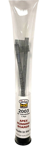 HO Scale Kadee #2003 40' Apex Boxcar Running Board Galvanized (2 pcs)