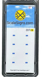 N Scale ScaleSigns.com 2071 Emergency Notification Systems (ENS) Sign (8) pcs