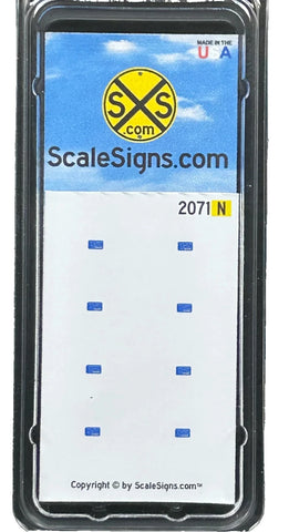 N Scale ScaleSigns.com 2071 Emergency Notification Systems (ENS) Sign (8) pcs