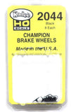 HO Scale Kadee #2044 Black Champion Brake Wheel Freight Car Detail Parts