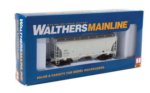 HO Scale Walthers MainLine 910-7528 CITX 87542 39' Trinity 2-Bay Covered Hopper