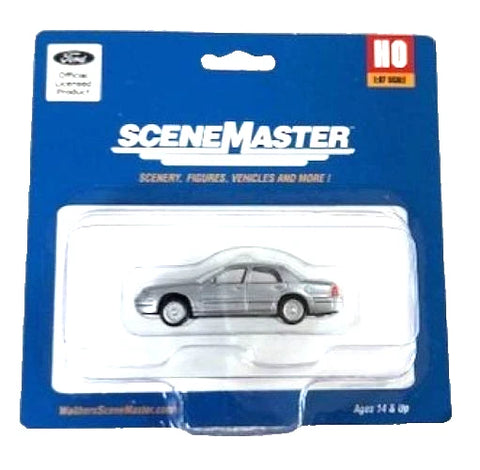 Walthers SceneMaster 949-12023 Police Silver Unmarked Unit Ford Crown Victoria