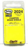 HO Scale Kadee #2024 Boxcar Red Champion Brake Wheel Freight Car Detail Parts