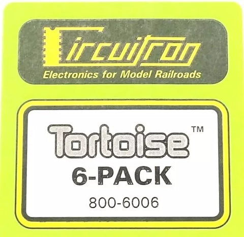 N/HO/O Scale Circuitron 800-6006 Tortoise Under-Track Switch Machine 6-Pack