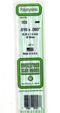 Evergreen 103 Styrene Strip Plastic .010" Thick x .060" 14" Long; pkg (10)