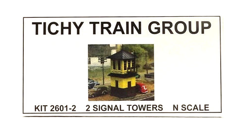N Scale Tichy Train Group 2601-2 Wooden Signal Tower Kit (2) Pk