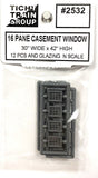 N Scale Tichy Train Group 2532 16 Pane 30" x 42" Casement Window (12) pcs