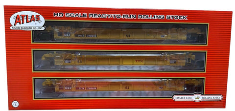 HO Scale Atlas 20006626 TTX 728016 Small Red Logo Thrall 53' 3-Unit Well Car