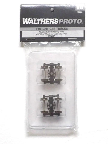 HO Scale Walthers Proto 920-2007 T-Section Bettendorf Trucks w/33" Metal Wheels