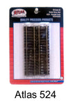 HO Scale Atlas 524 Code 83 Straight Track Assortment