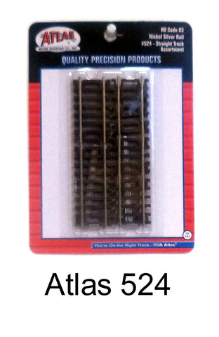 HO Scale Atlas 524 Code 83 Straight Track Assortment