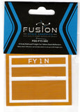 N Scale Fusion Graphics FY1-160 Freight Car Yellow Consistently Strips Decal