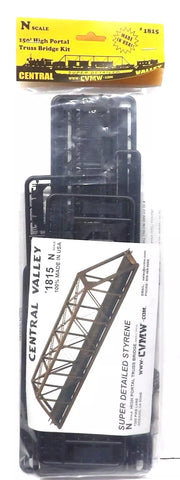 N Scale Central Valley 1815 Single Track 153' Through-Truss Bridge Kit