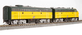HO Scale Broadway 9695 Chicago and North Western 400, 410 EMD F7 A-Unpowered B Set - Standard DC - Stealth