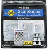 HO Scale ScaleSigns.com 15003 AmeriGas Propane Cage w/Tanks-Bottles