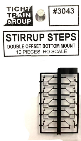 HO Scale Tichy Train Group 3043 Double Offset Bottom Mount Car Stirrups (10)